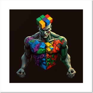 Rubik's Cube Man villain Posters and Art